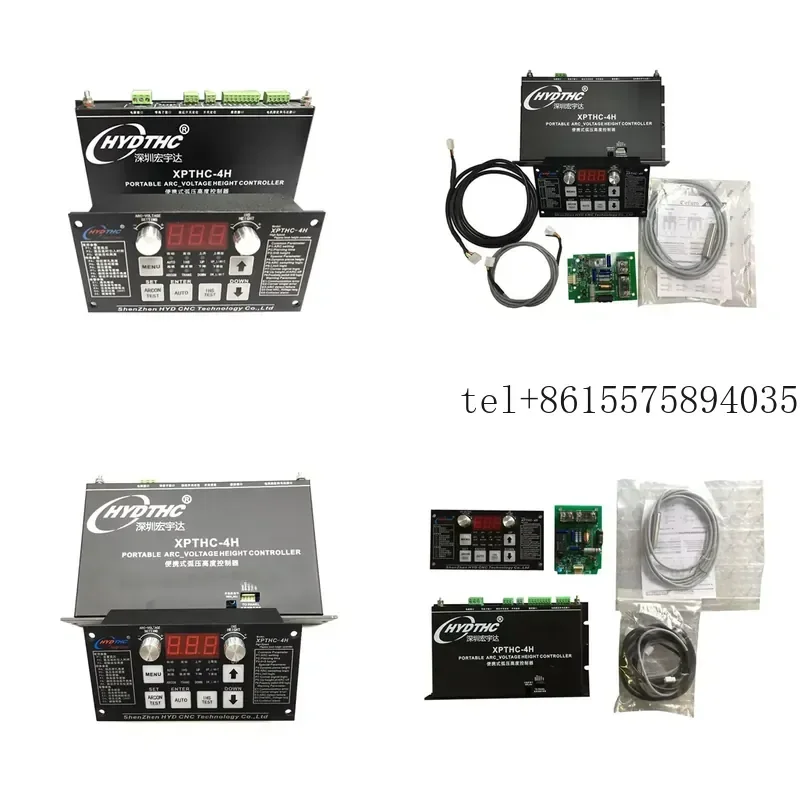 Controlador de Altura de Tocha de Plasma CNC HYD XPTHC-4H DC24V com Comunicação USB, 2 Eixos, Memória de 256MB e Garantia de 1 Ano para CNC