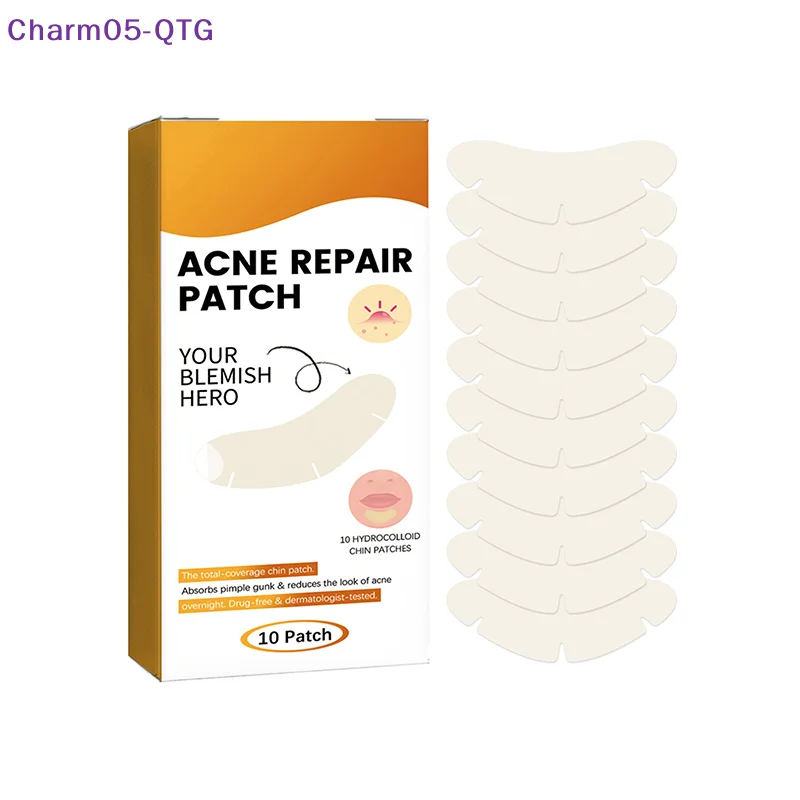 10Pcs Acne Patch Repair Blemish Pimple Remover Tool For Face Chin Forehead Breathable Hydrocolloid Invisible Sticker Skin Care