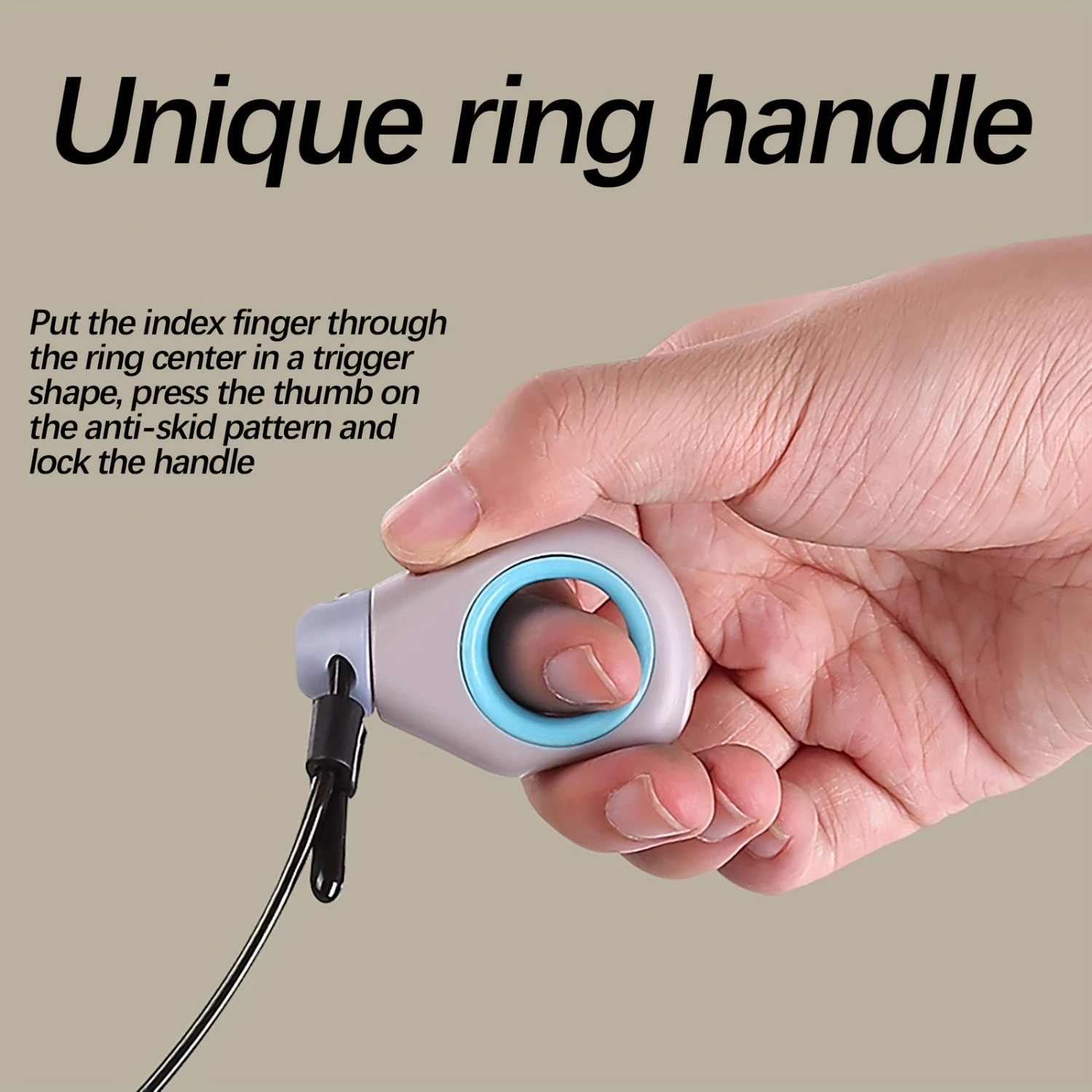 Zweck Fingerspitzen Griff Daumen Sport Seil Springseil Seillose Sport Seil Einstellbare Cordless Springseil Griff Springseil Jump Ro