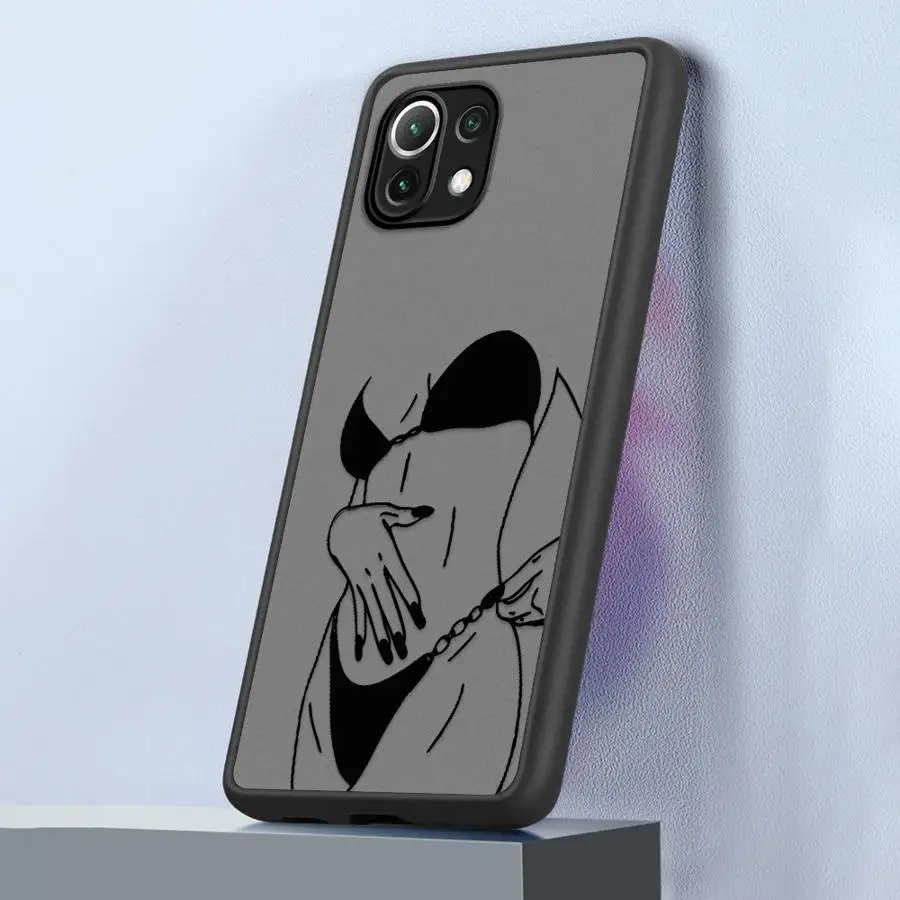 حافظة ناعمة لهاتف Xiaomi Mi 12T 11T Pro 11 Lite 11T 12X Line Art Beautifu