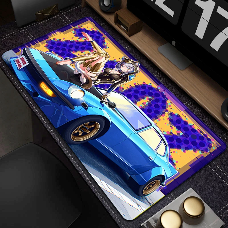 Ju Fufu Game Mousepad Zenless Zone Zero Large Mouse Pad PC Gamer Computer Gaming Accessories For Desktop Decoration Mouse Mat