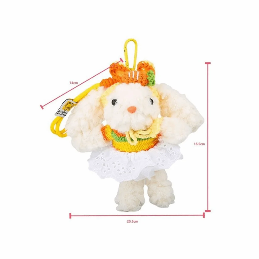 Colgante de muñeco de peluche de dibujos animados, bolsa de peluche esponjosa, dijes, juguete de peluche suave, hebilla de cuerda de peluche, accesorios para muñecas