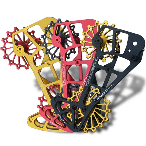 Bicicleta de carretera 14T 16T polea de cerámica rueda Jockey MTB bicicleta de montaña jaula de polea de gran tamaño para 12S Sram Eagle XX1/X01/GX/NX /GX AXS