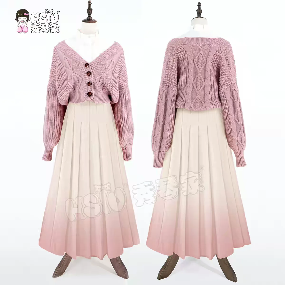 2026 nouveau Anime la fleur parfumée fleurs avec dignité Waguri Kaoruko Cosplay Costume robe de rencontre perruque femmes Halloween Cosplay
