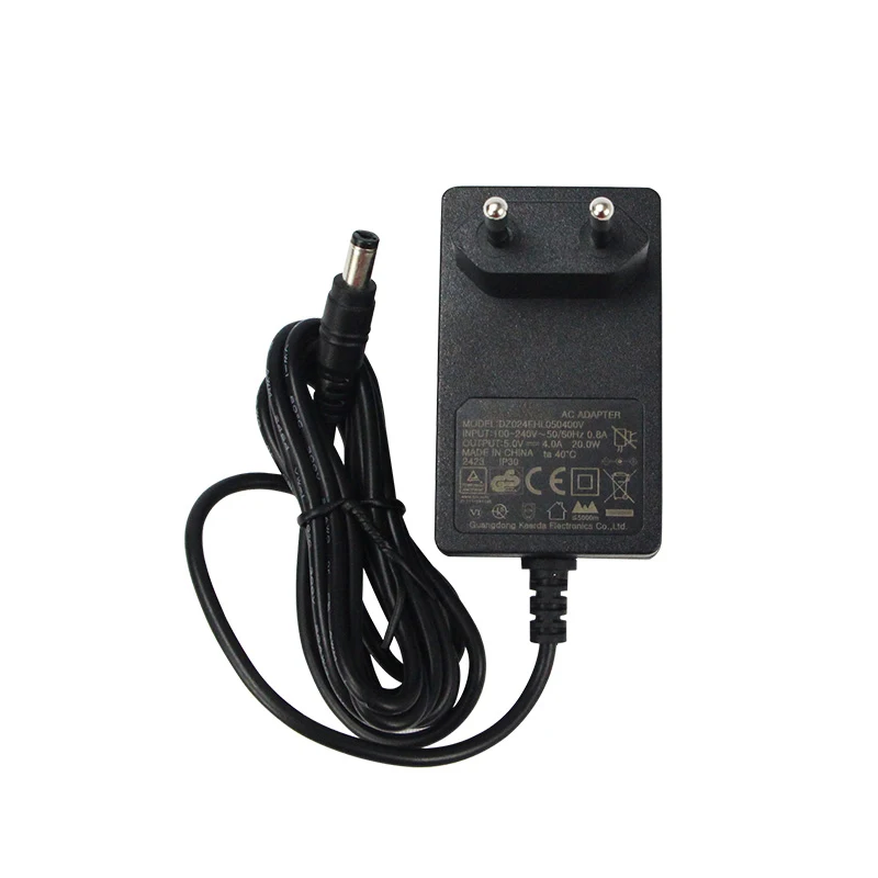 5V 4A US/EU Plug 20W Adapter Power Supply 5.5 mm x 2.1mm -2.5mm for GPS Webcam Router LED Strip CCTV Camera BT Speaker