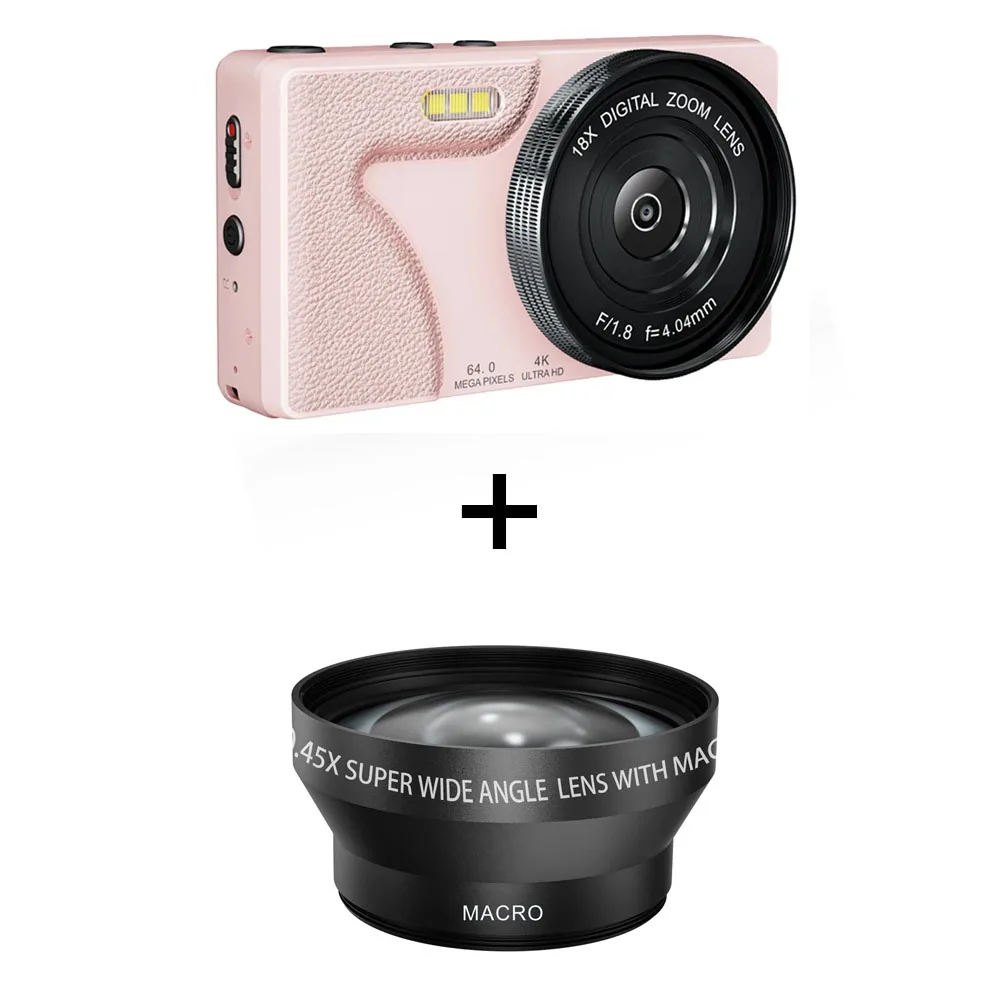 Vandlion A62L Digital Camera With Lens HD 2.8 Inch Screen Rear Camera Support Fill Light Camera Timer Delayed Photography