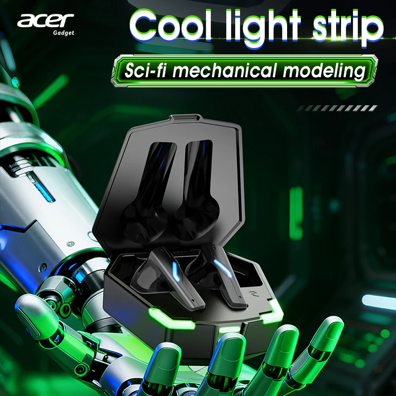 سماعة بلوتوث لاسلكية Acer Ohr625، تقليل ضوضاء المكالمات داخل الأذن، مريحة في الارتداء، مناسبة للرياضة والألعاب والترفيه، مع علبة شحن من النوع C، متوافقة مع الهواتف المحمولة وأجهزة الكمبيوتر اللوحية #6