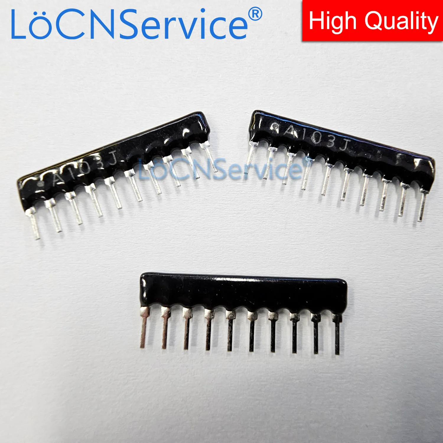 LoCNService 200PCS 10PIN 배제 네트워크 저항기 어레이 DIP 10A104J 104 100K OHM A10 104JP