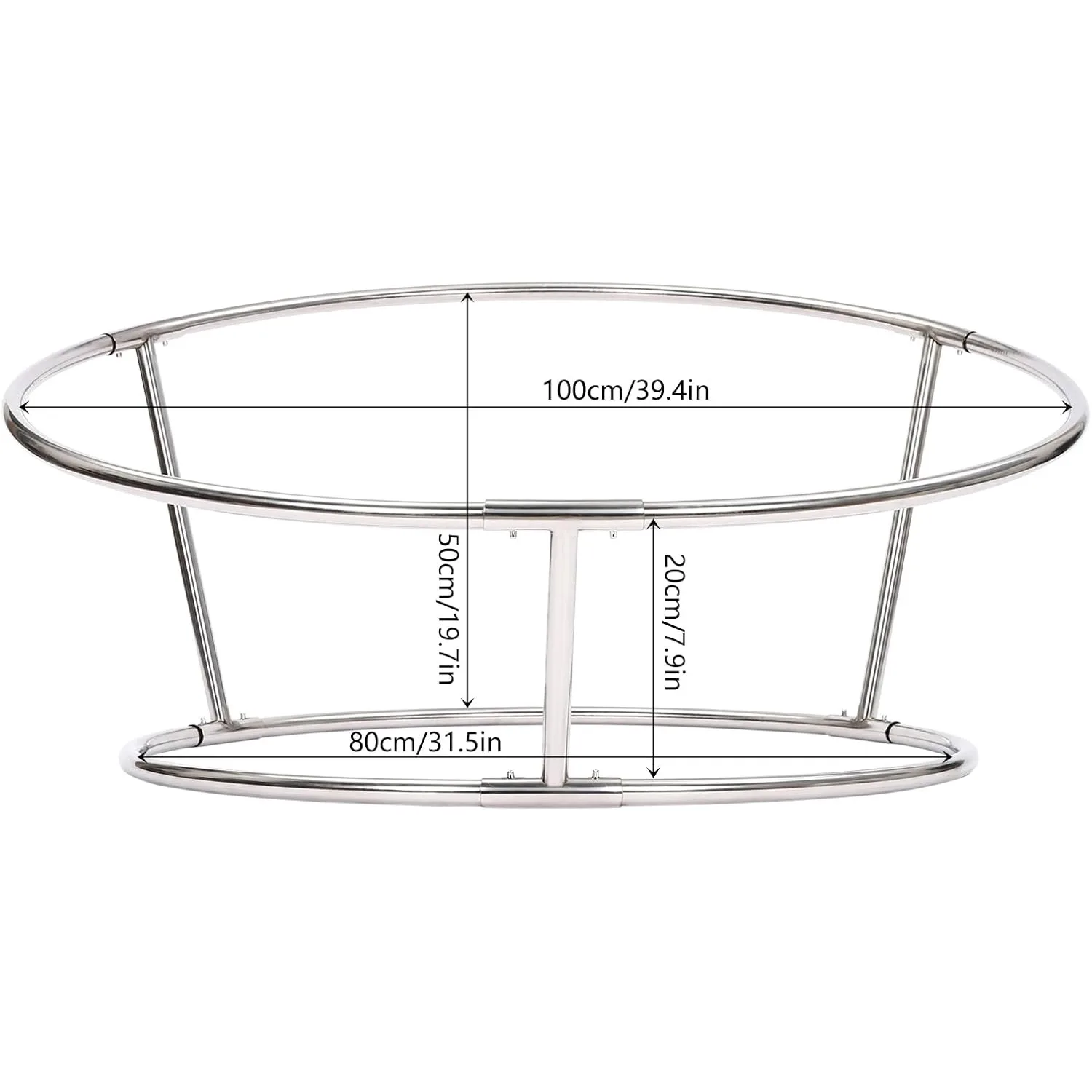 Supporto per posa fotografica per neonato, supporto per servizio fotografico per neonato in acciaio inossidabile con 6 morsetti, stazione di sfondo per servizio fotografico infantile