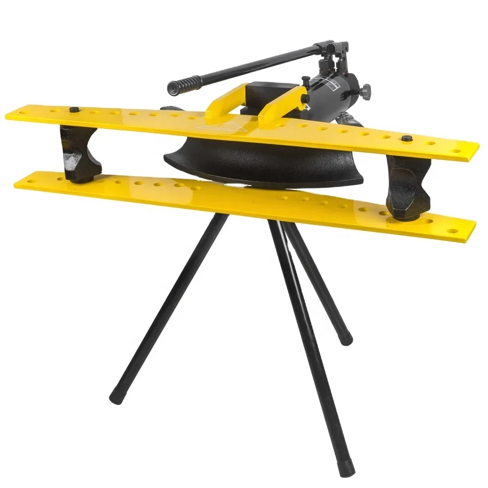 Portable Manual Hydraulic Pipe Bender SWG-4, Galvanized Seamless Steel Tube Bending Equipment