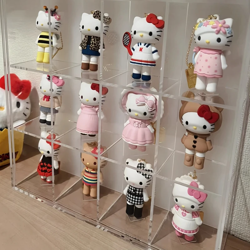 

New 50th Anniversary Limited Edition Kt Cat Cute Backpack Pendant Blind Box Kawaii Pvc Action Figure Keychain Toys Surprise Gift