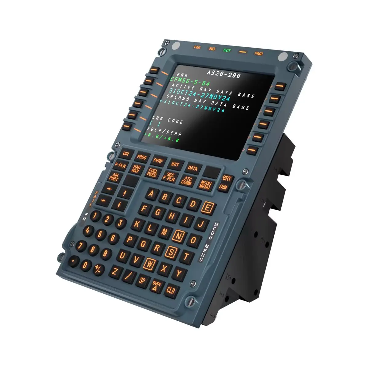 WINWING محاكي الطيران MCDU Toliss Fenix عرض التحكم في الطيران لوحة التحكم في الطيران المدنية A320 لطائرة X MSFS