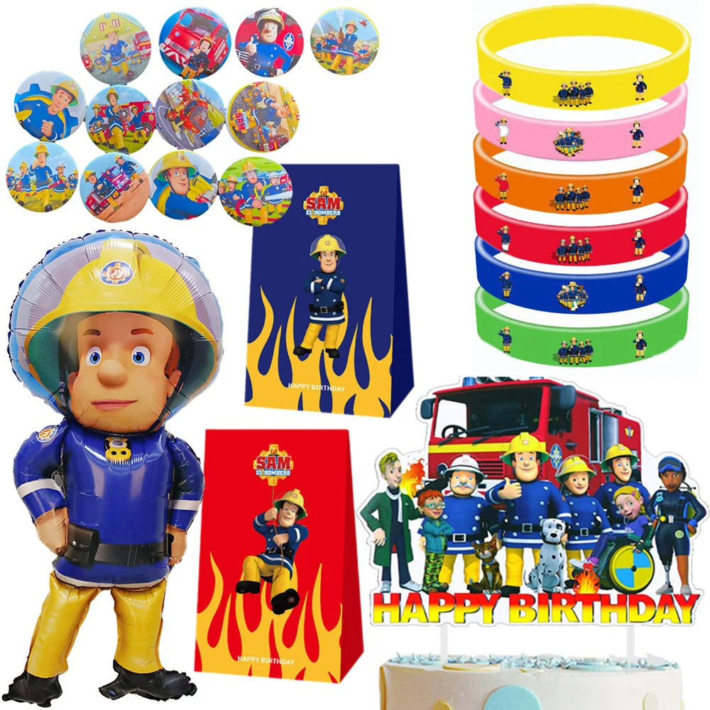 

Fireman Sam Party Supplies Favors Kid Fire Truck Keychains Bracelets Toy Goodie Bag Stuffers Firefighter Birthday Gift Ornaments