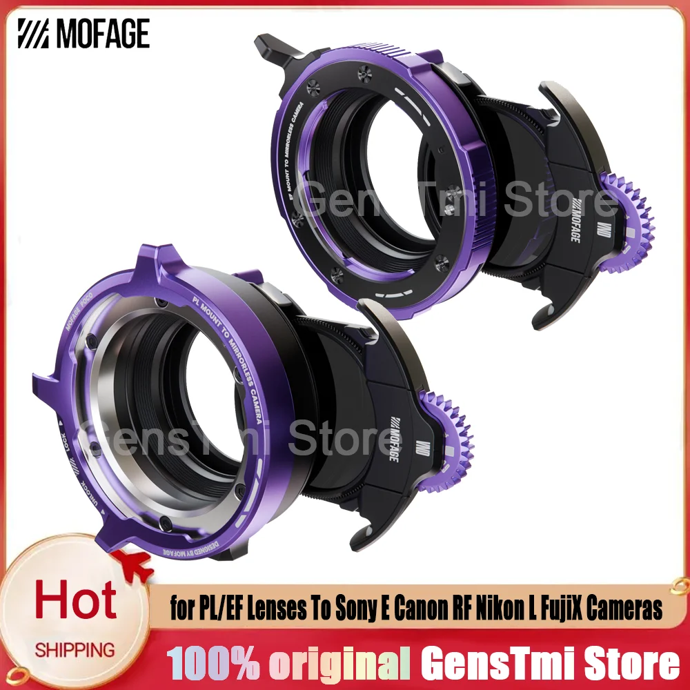 MOFAGE POCO II PL/EF Lens Drop-in Filter Adapter for Sony E RF Z L X Kine Mirrorless Cinema Camera