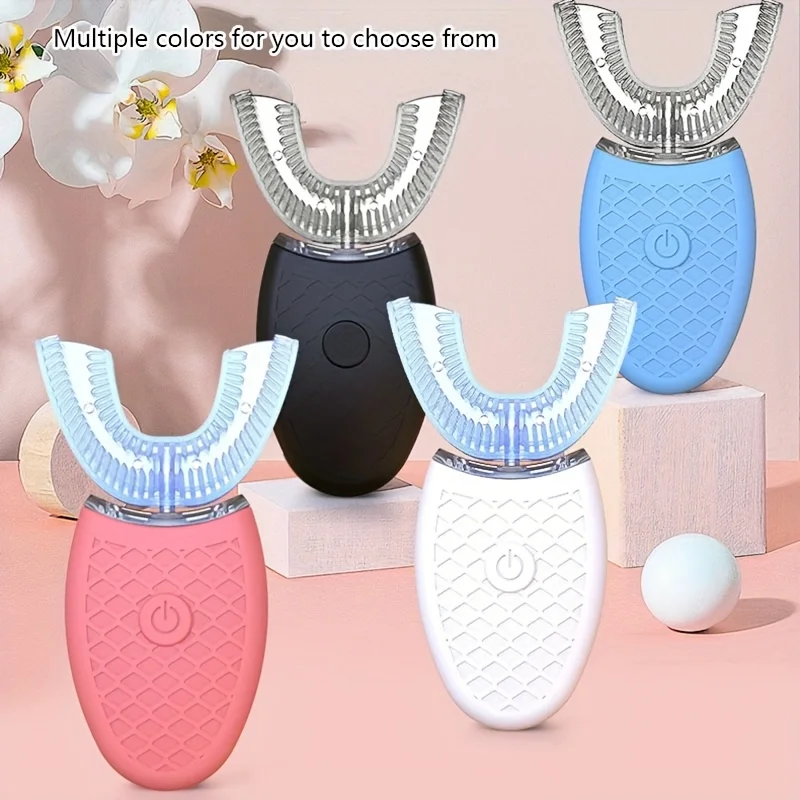 Portable U-shaped electronic silicone toothbrush image 6