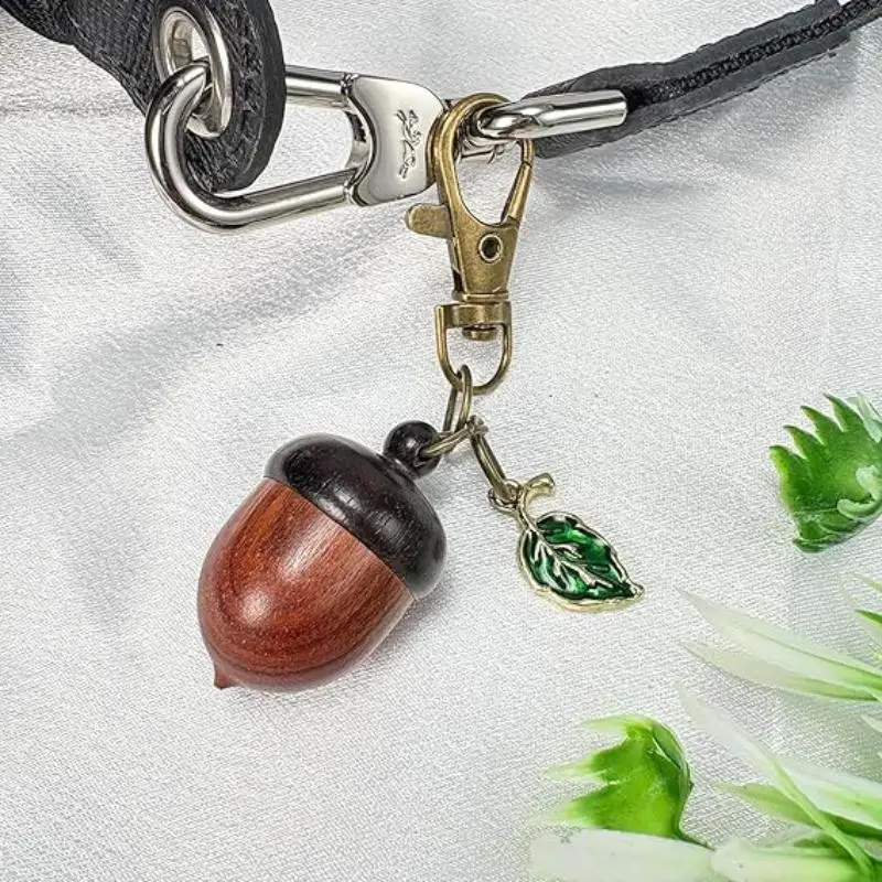 Acorn Shape Medicine Pill Box Mini Portable Medicine Tablet Container Store Small Items Keychain Durable Granule Storage Box