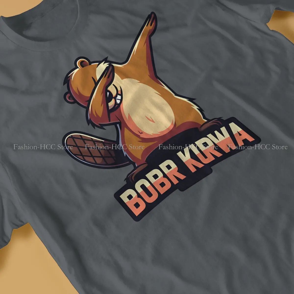 Bober Beaver Dabbing T Shirt Vintage Teenager Grunge High Quality Tshirt Large O-Neck  Men Clothing