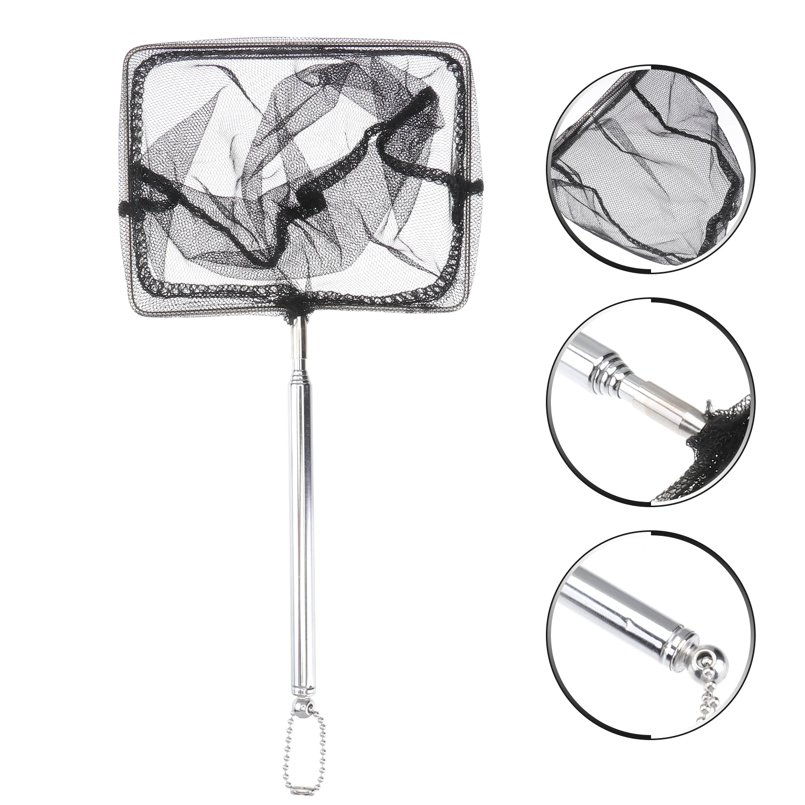 

Stainless Steel Fishing Nets Telescopic Long Pole Quick Folding Fish Portable Small