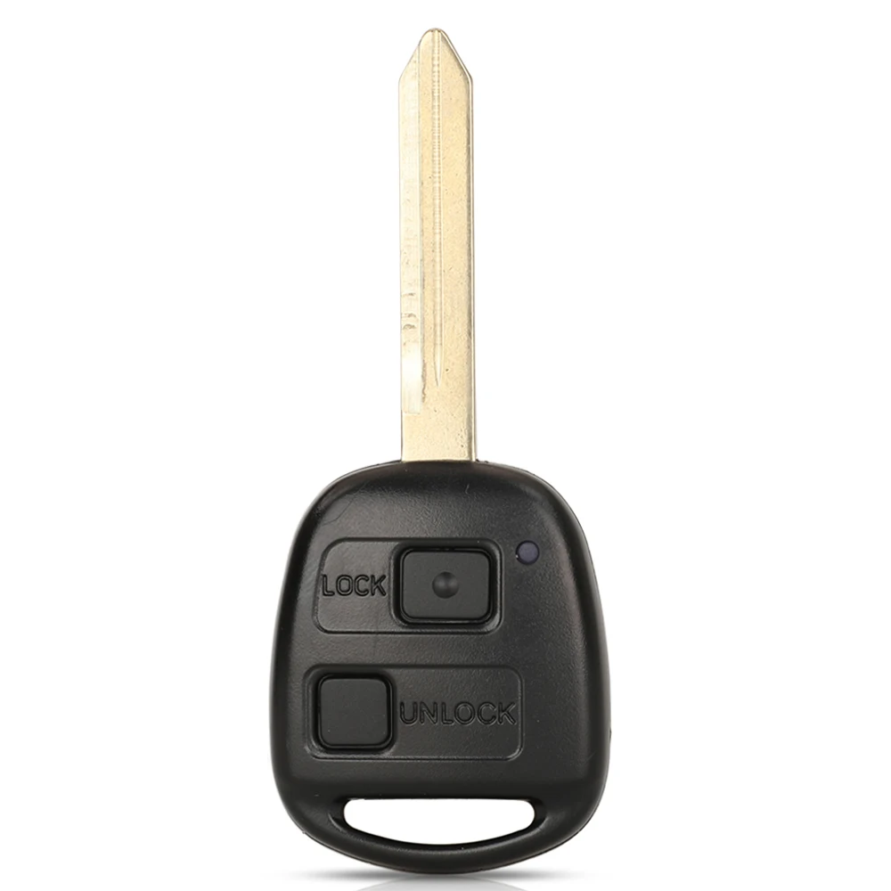 jingyuqin Replacement 89071 05010 Remote Car Key 433MHZ 4C Chip For Toyota Yaris Avensis TOY47 Blade 2/3 Buttons Fob