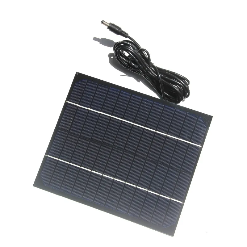 BUHESHUI 6W 12V Mono Solar Cell With 5521DC Cable  Solar Panel System F Battery Charger Education Kits 200X170MM