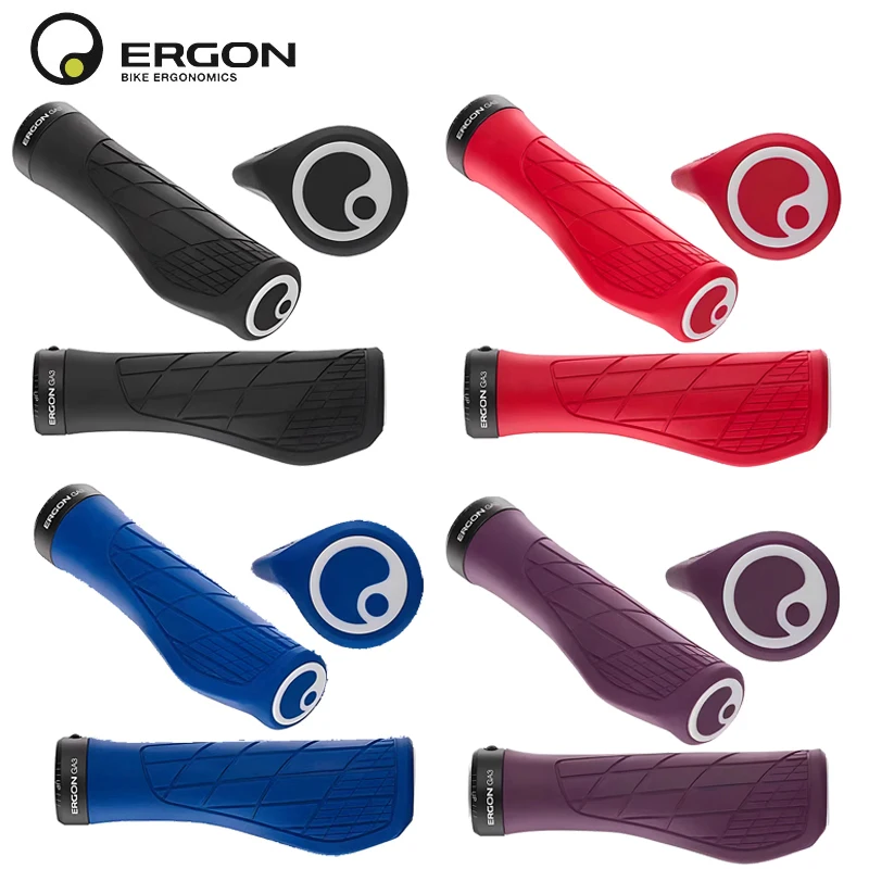 

Ergon GA3 L Size Ergonomic All-Mountain Bike Grips Comfort & Wrist Support for MTB Non-Slip Mountain Road Bike Handle Accessorie