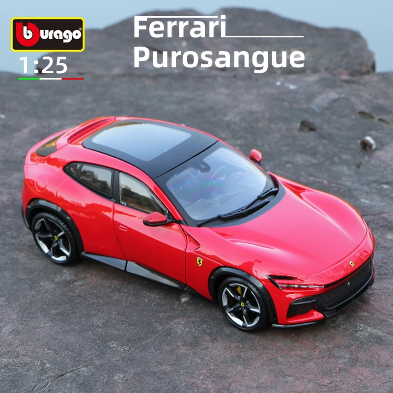 Bburago 1:25 Ferrari Purosangue SUV Car Model Alloy Diecast Vehicles Toy Voiture Gifts Collectible