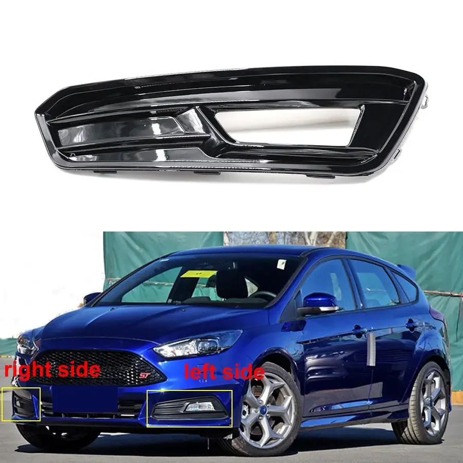 For Ford Focus ST 2015 2016 2017 2018 Car Accessories Fog Lamp Frame Anti Fogs Light Shell Front Bar Grille Decorative Cover