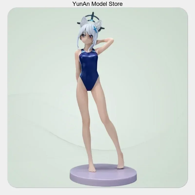 24cm Blue Archive Shiroko Badeanzug-Figur Desktop-Sammlerstück Geschenk