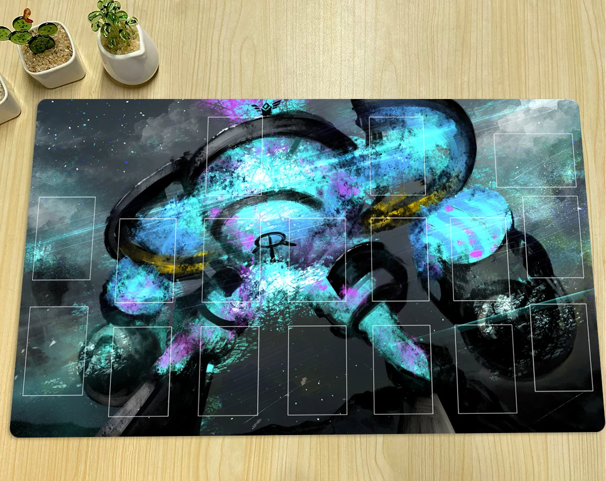 YuGiOh Gigantic Spright Playmat TCG CCG Mat Custom Board Game Duel Mat Trading Card Game Mat Rubber Mouse Pad Zones Free Bag