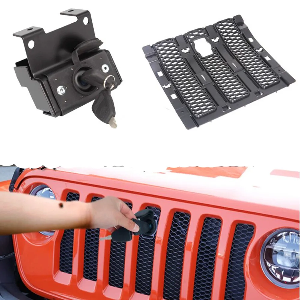 

Hood Lock Kit with key For Jeep Wrangler JL Unlimited 2 Door 4 Door 2018