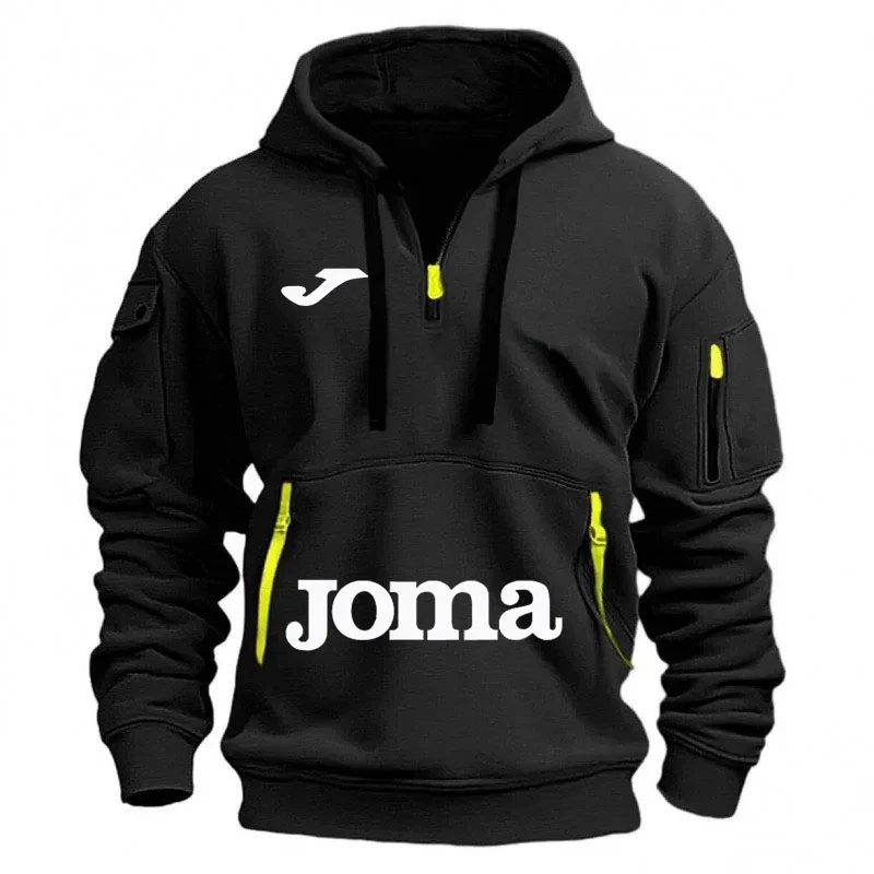 

JOMA brand printed sports men's hooded sweatshirt, loose and casual, suitable for spring and autumn seasons, men's clothing
