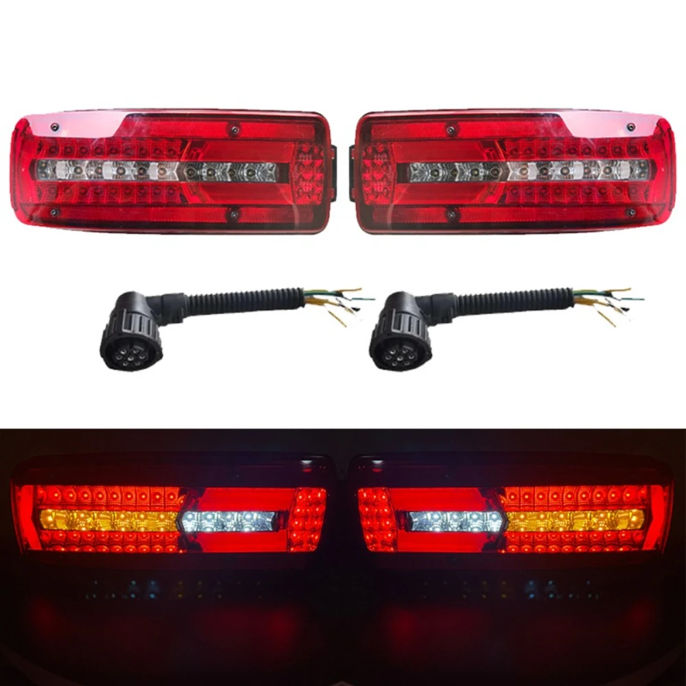 

1PC Left Right 24V LED Rear Tail Light For Man Truck TGX TGS TGM With Plug Combination Lamp 81252256565 81252256564 81252256562
