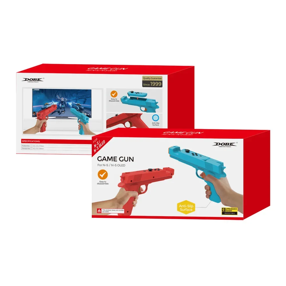 For Nintendo Switch Small Handle Shooting Game Gun Stock Grip Switch OLED Left and Right Controller Gun Stock Handle 2 Packs