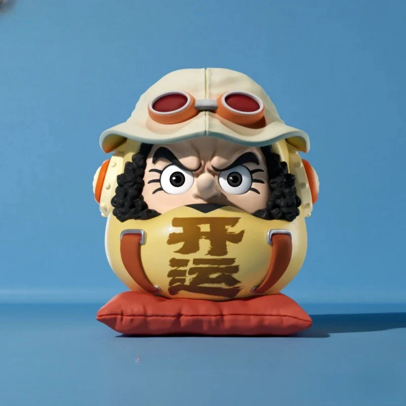 Bandai-figuras de acción de One Piece para niños, 5 piezas, 6-7,5 cm, modelo de huevo divertido, Pvc, tendencia, decoración de coche, colección de adornos, juguetes, regalo de cumpleaños