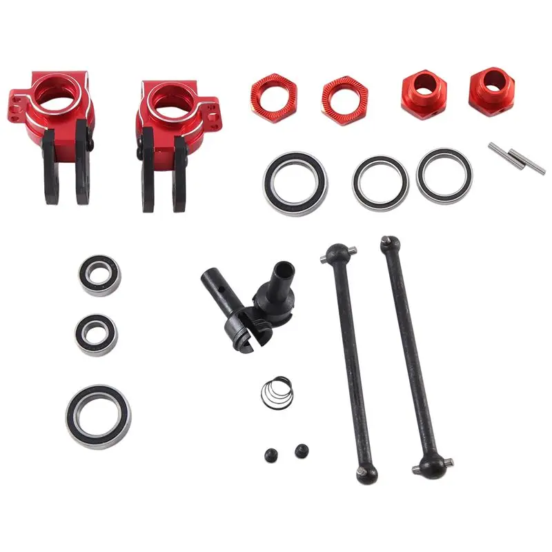 Eco-Friendly-Metal RC Car Replacement Parts Steering Knuckle + Cvd + Combiner For Arrma 1/8 Typhon 6S 1/7 Limitless F1 Infractio