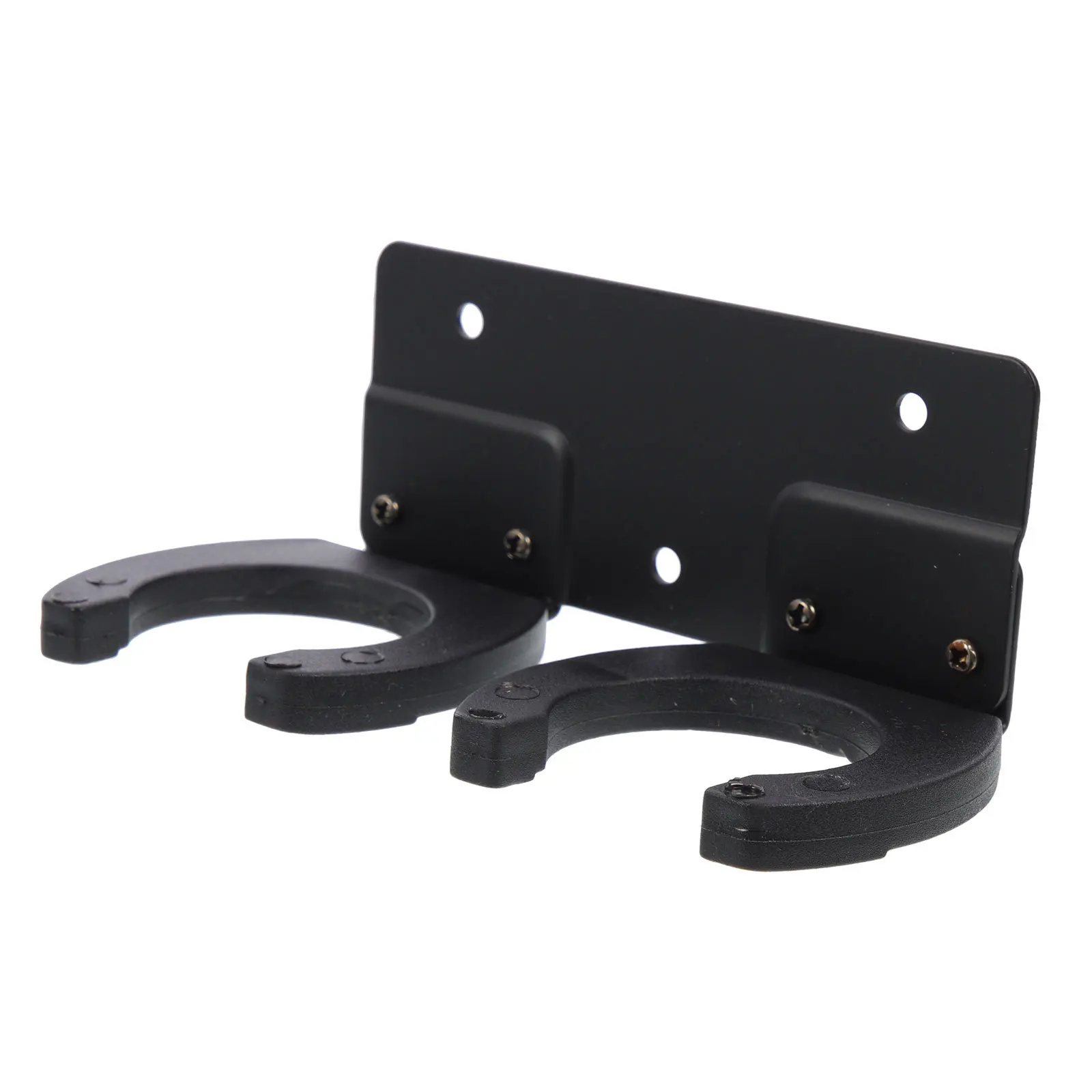 

Wall Mounted Double Hook Metal Mic Holder Sturdy Mic Bracket Silicone Reinforced Heavy Duty Microphone Hook Rack for Ktv Studio