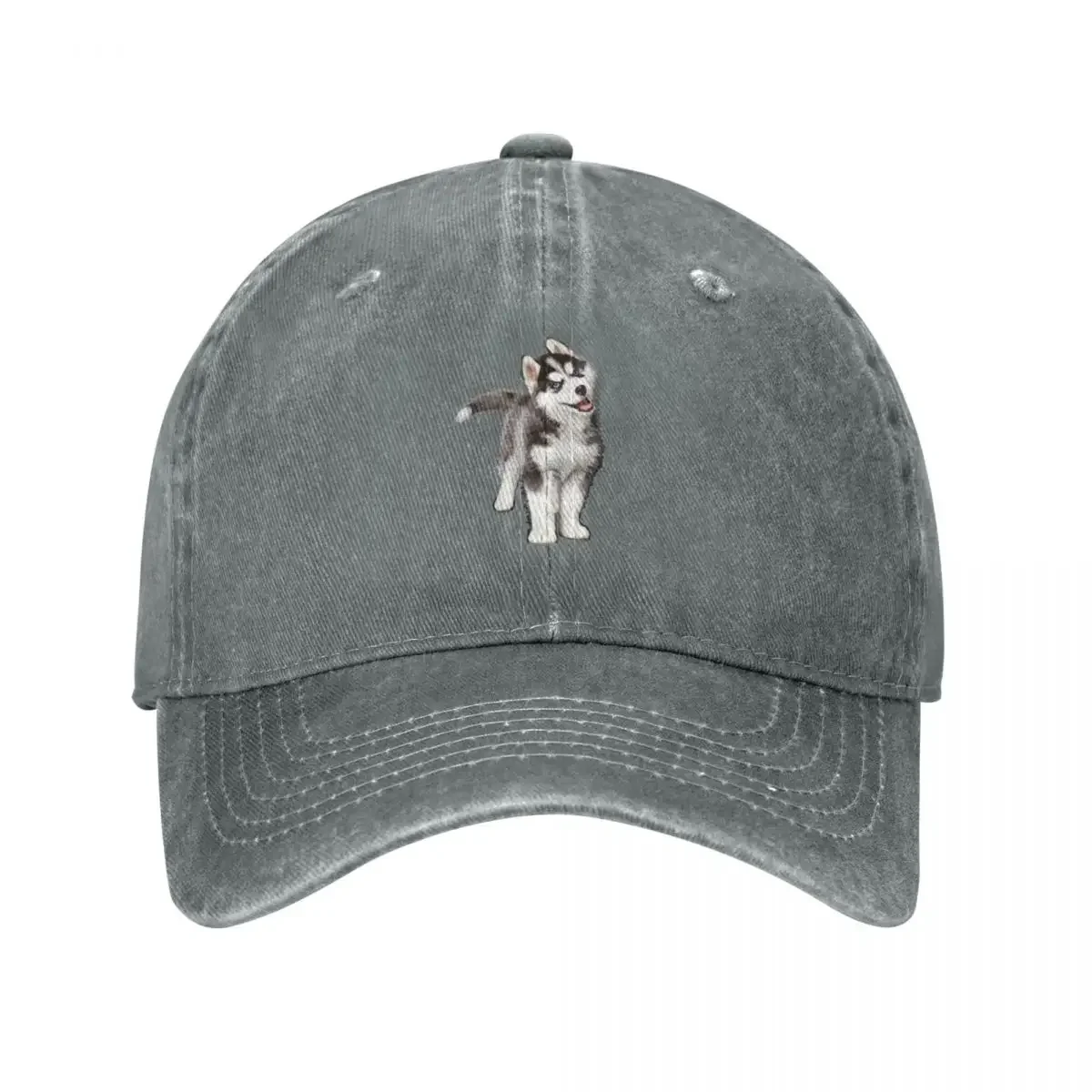 Pomsky Portrait - Regalo para amantes de los Pomsky - Gorra de béisbol con diseño de cachorro, gorra negra personalizada, gorras de lujo, gorras para la playa, para mujer, para hombre