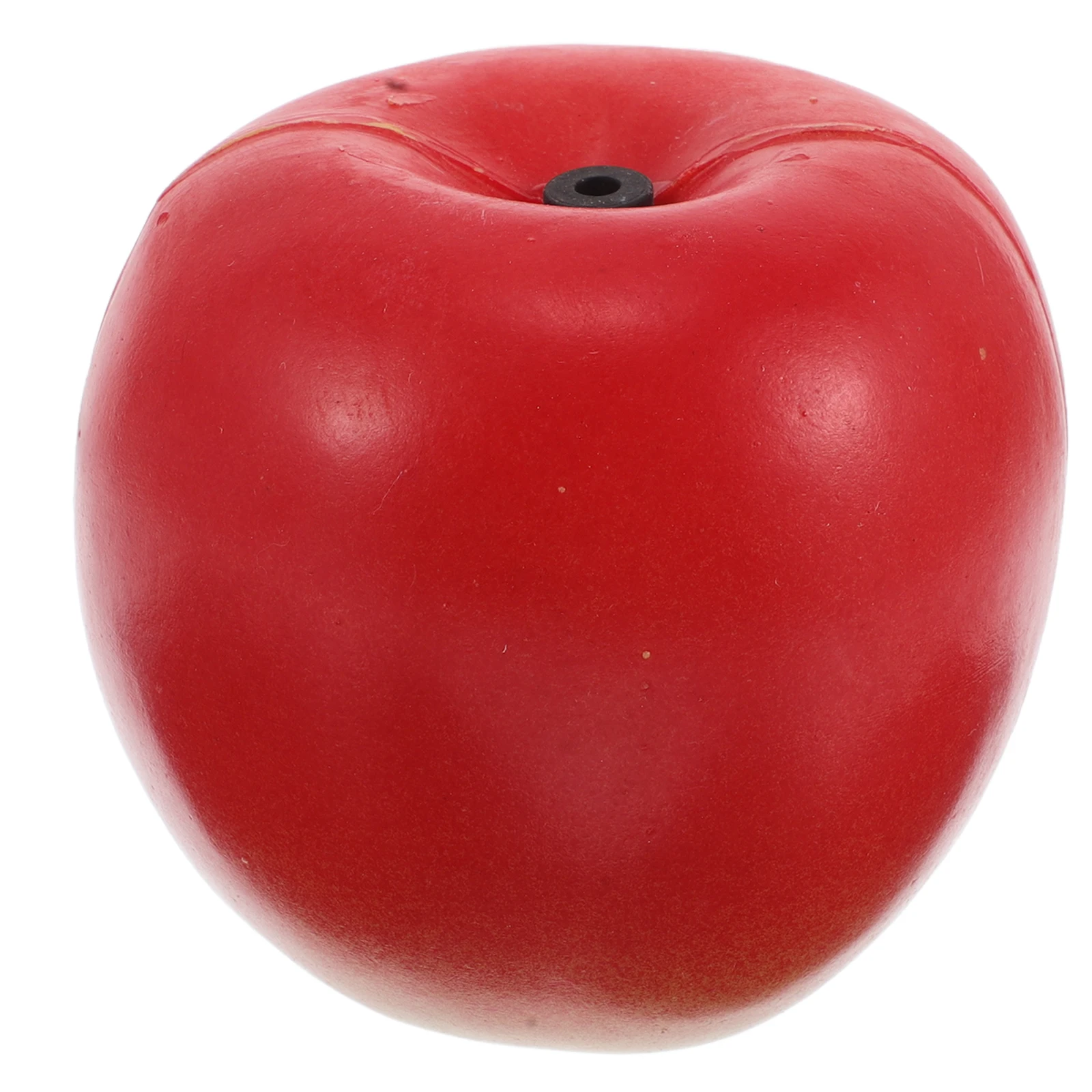 Caixa de frutas artificiais brinquedos de plástico vermelho criança bebê instrumentos musicais shaker modelo de frutas brinquedo de percussão de frutas de plástico