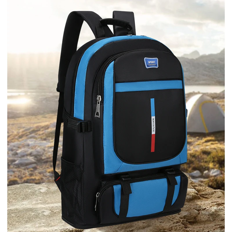 

1 large capacity hiking backpack - hiking bag, adjustable shoulder strap, suitable for outdoor exploration, camping, travel, adv