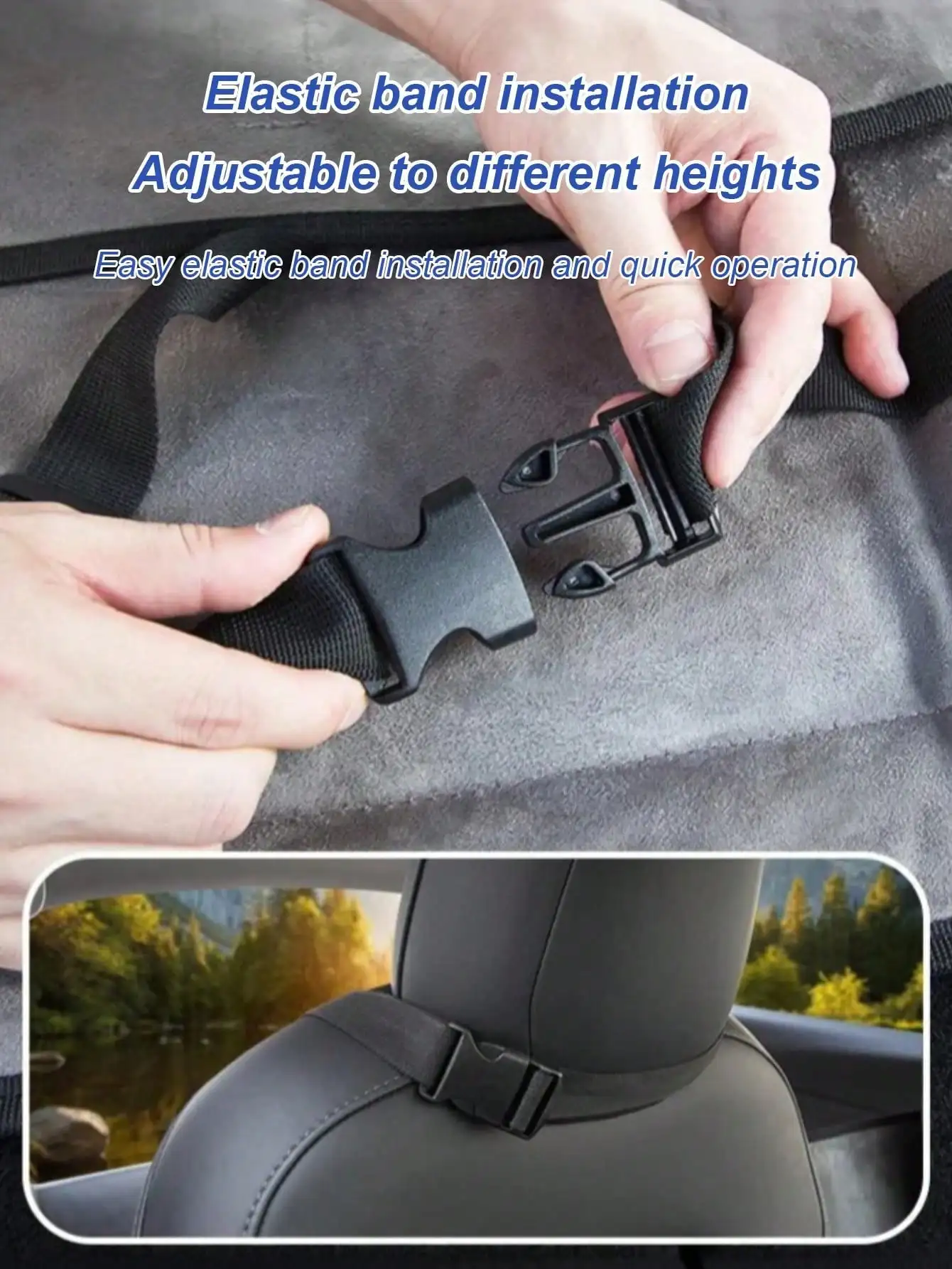 1 قطعة موسع سرير سيارة - مثالي للتخييم والرحلات البرية والسفر لليلة واحدة، مرتبة تمديد قابلة للطي. - 3