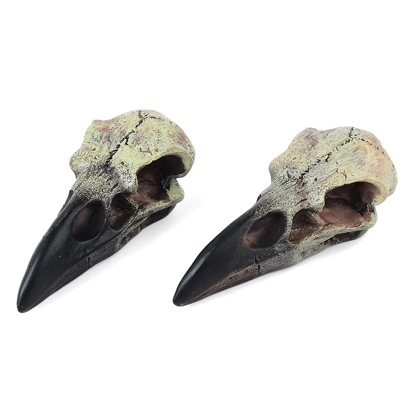 Crow Skull Pendant For Adult Halloween Goths Jewelry Resin Raven Skull Pendant Party Decorations Novelty Jewelry Gift
