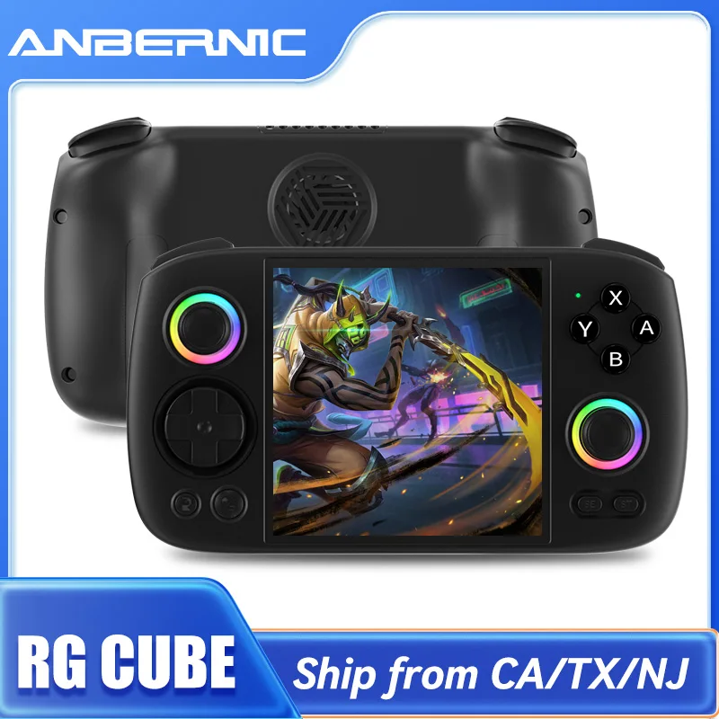 

Портативная игровая консоль ANBERNIC RG Cube, 3,95-дюймовый IPS-сенсорный экран, Android13, RGB-подсветка, RGCUBE, потоковое видеоплеер в стиле ретро