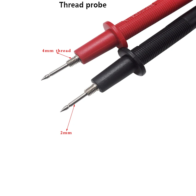 Multimeter Test Leads Cable Tips Probe Tip Hook Alligator Clips 4MM Thread 2MM Tip Test Cable Kit For Multimeter