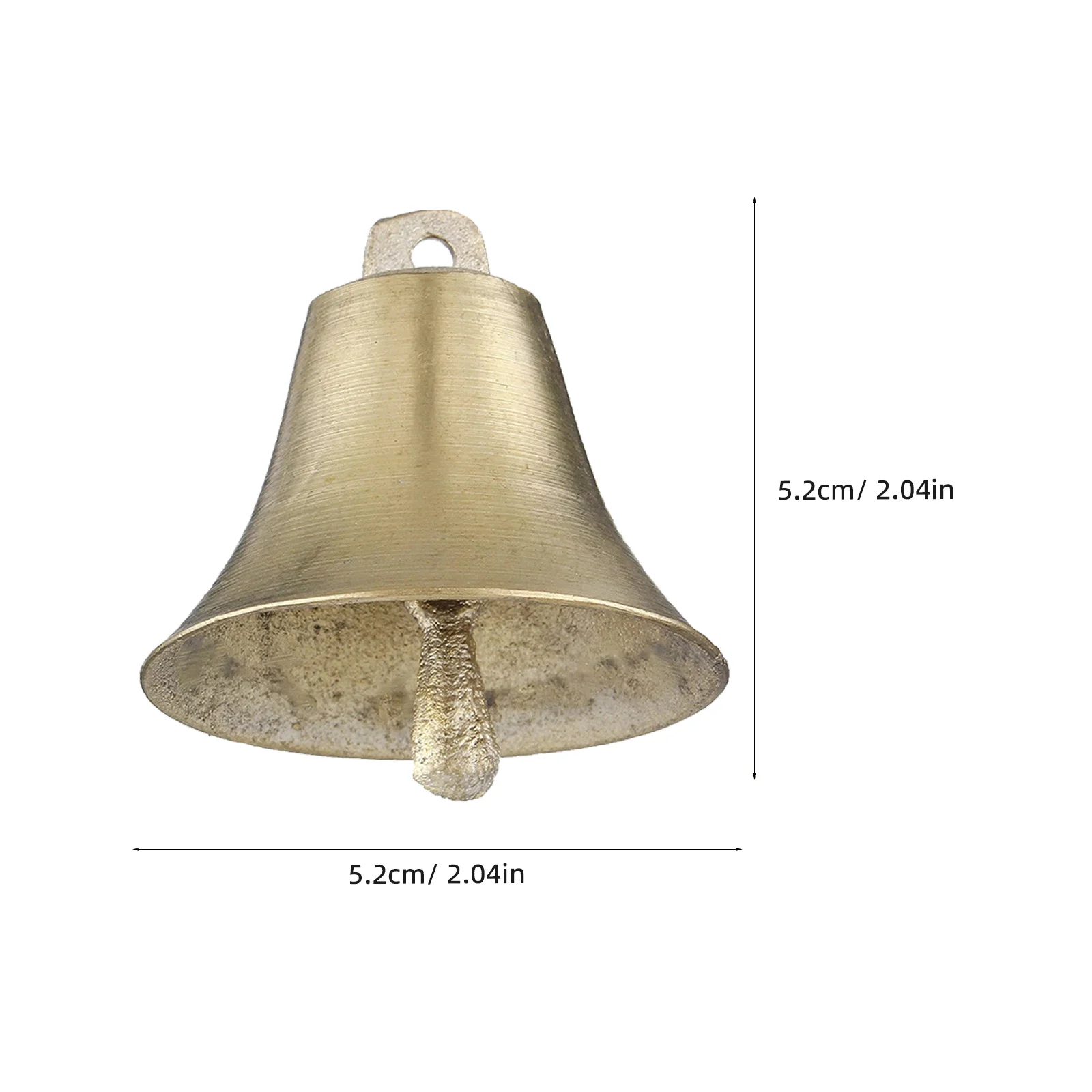 4 قطعة مزرعة بصوت عال النحاس رعي أجراس الأغنام البقرة الحصان صغيرة خفيفة الوزن خمر مكافحة سرقة جرس معلق أجراس البقرة والأغنام