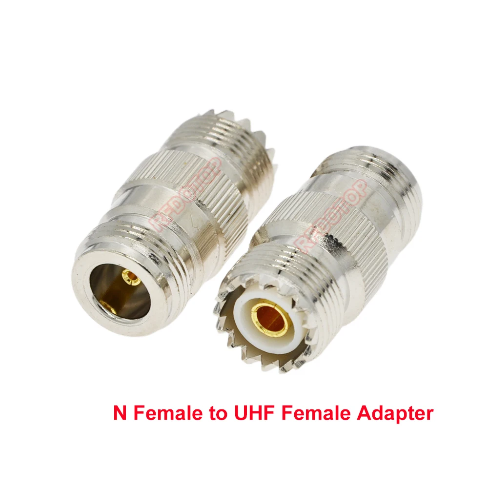 50PCS/lot L16 N Female to SL16 PL-259 SO-239 UHF Female Connector for Radio Antenna SL16 UHF SO239 PL259-K to L16 N-K RF Adapter