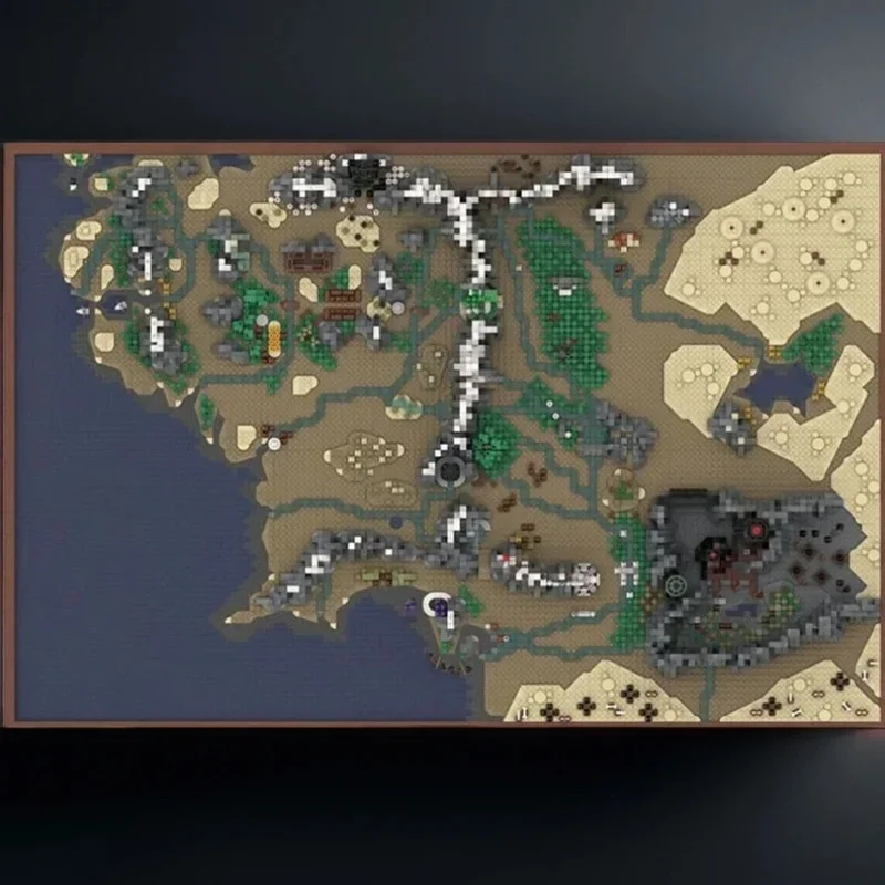 

9129 деталей MOC UCS Карта Средиземья: Хоббит и модель, рождественские подарки, строительные блоки, архитектурные конструкторы, DIY, творческое развитие, образовательные игрушки для детей