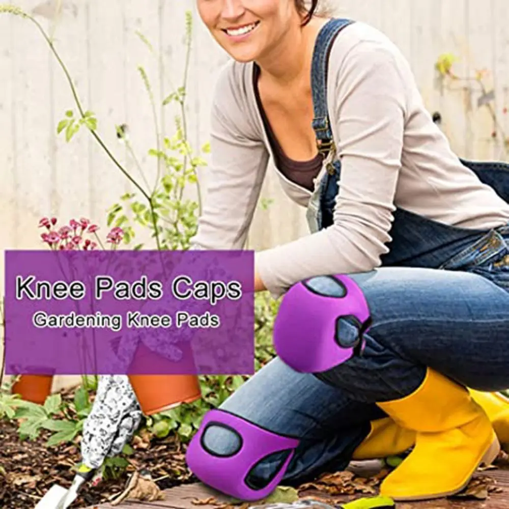 1 Pack of Purple Knee Pads Made of Diving Material, Garden Knee Pads, Outdoor Weeding Garden Knee Pads, Labor Protection, Household Sponge Elastic Protective Knee Pads, Protect Knees from Injury, Essential Gift for Home Use
