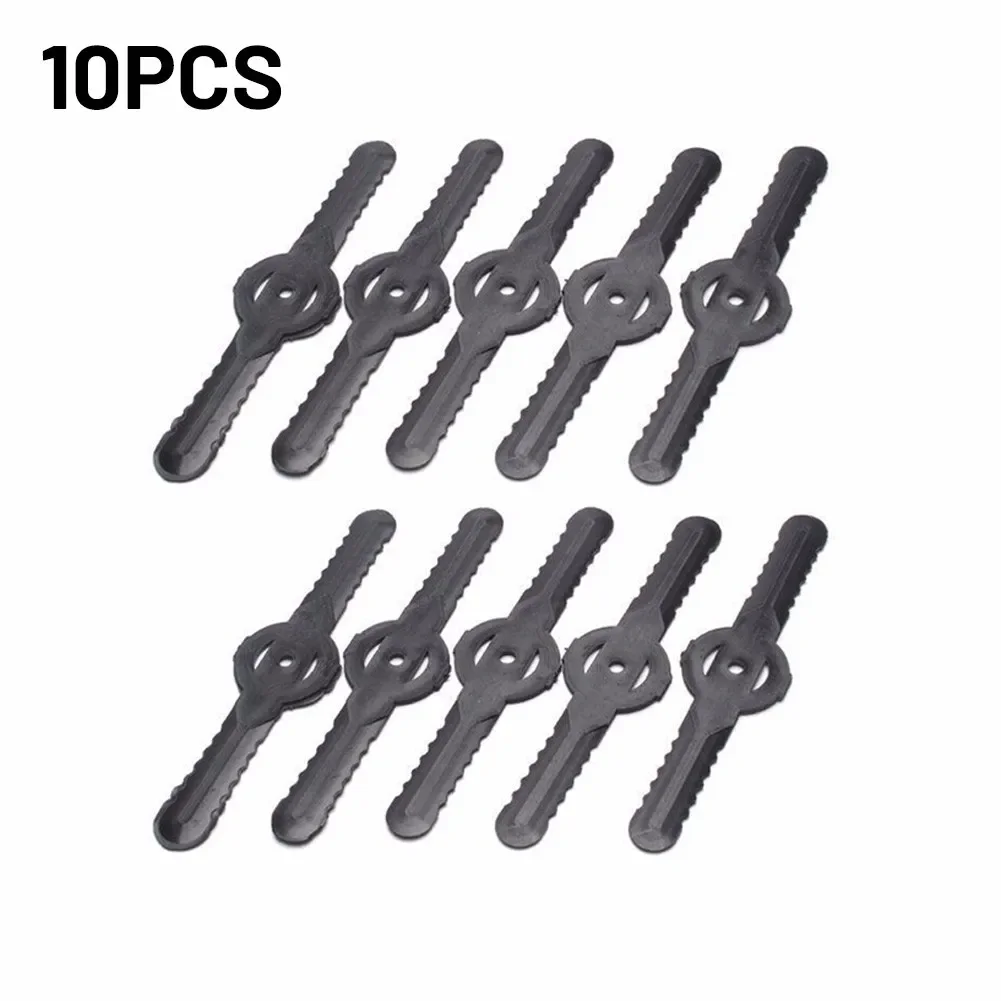 ガーデン芝刈り機用プラスチックトリマーブレード,スペアセット,長さ139mm,スペアパーツ,5個,10個