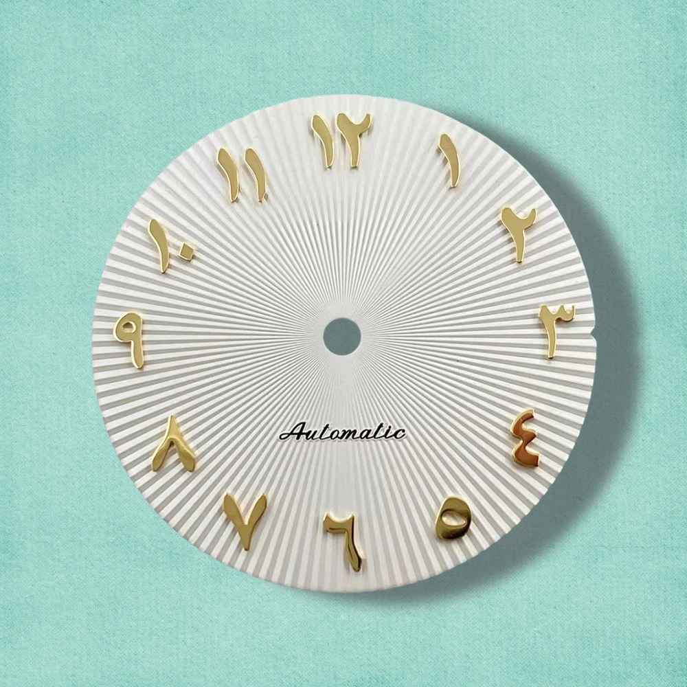 28.5mm S Logo Arabic NH35 Dial For NH35/NH36/4R/7S Movement Crown NH35 High-Quality Accessories Complete Range Of Colors ﻿