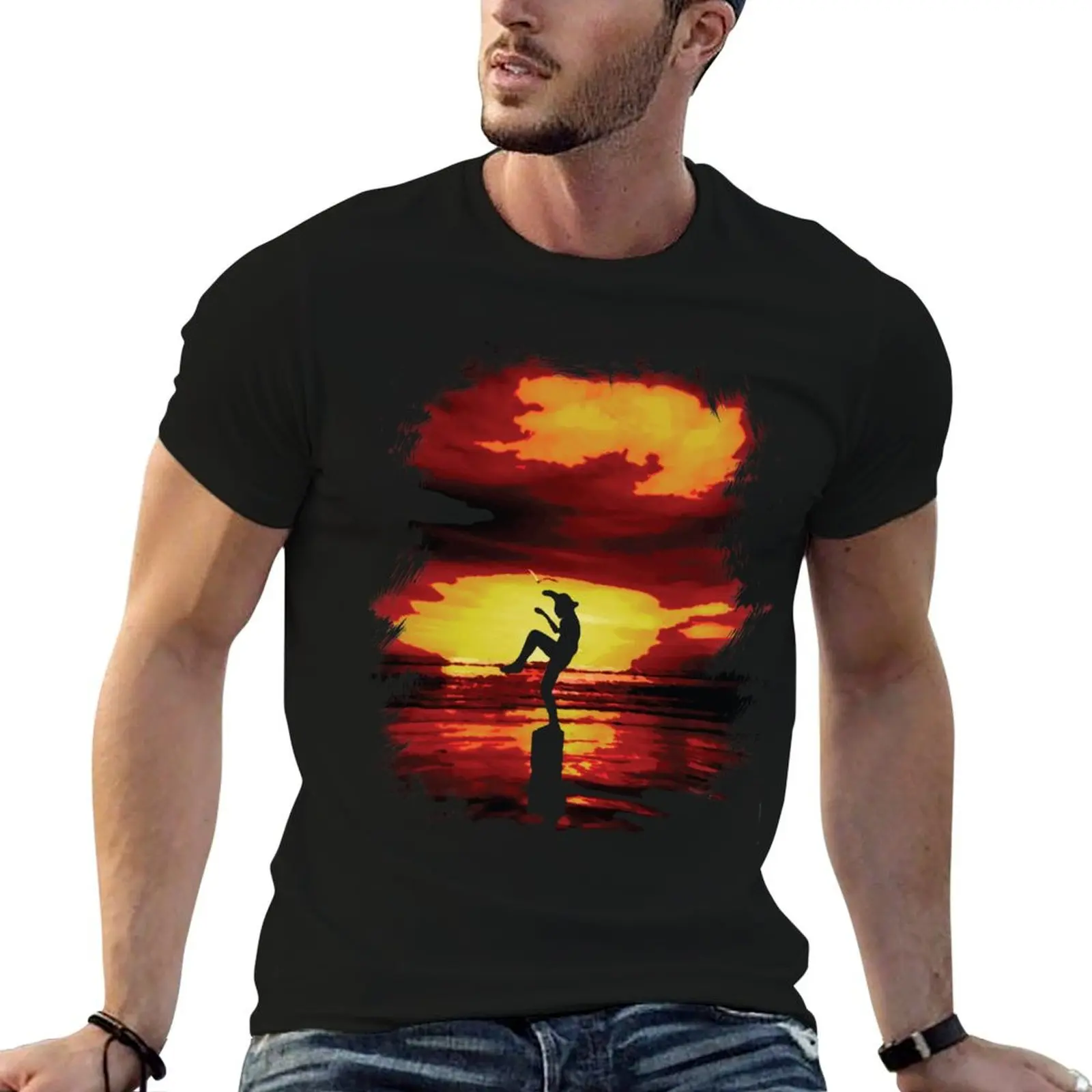 The Crane Kick Karate Kid T-Shirt Big and Tall Loose Fit T-Shirt